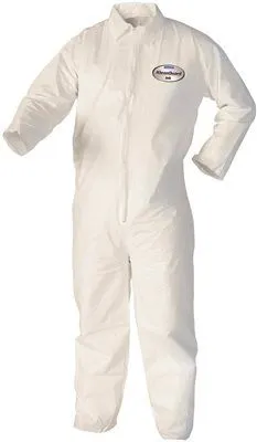 Kleenguard* A40 Liquid And Particle Protection Coveralls Zipper Front White Large