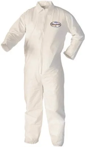Kleenguard* A40 Liquid And Particle Protection Coveralls Zipper Front White Large