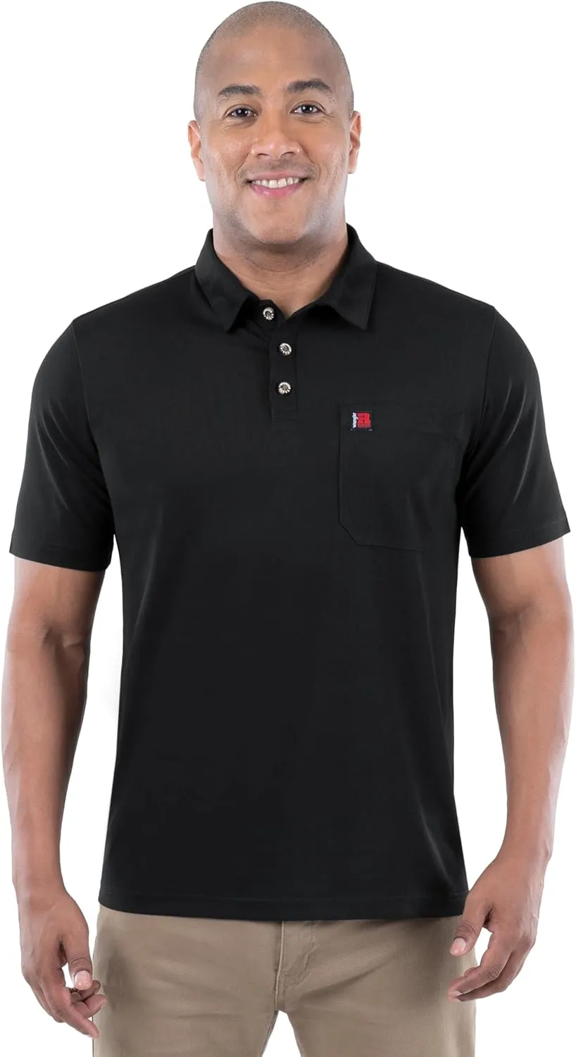 Wrangler Men's Short Sleeve Performance Pocket Polo