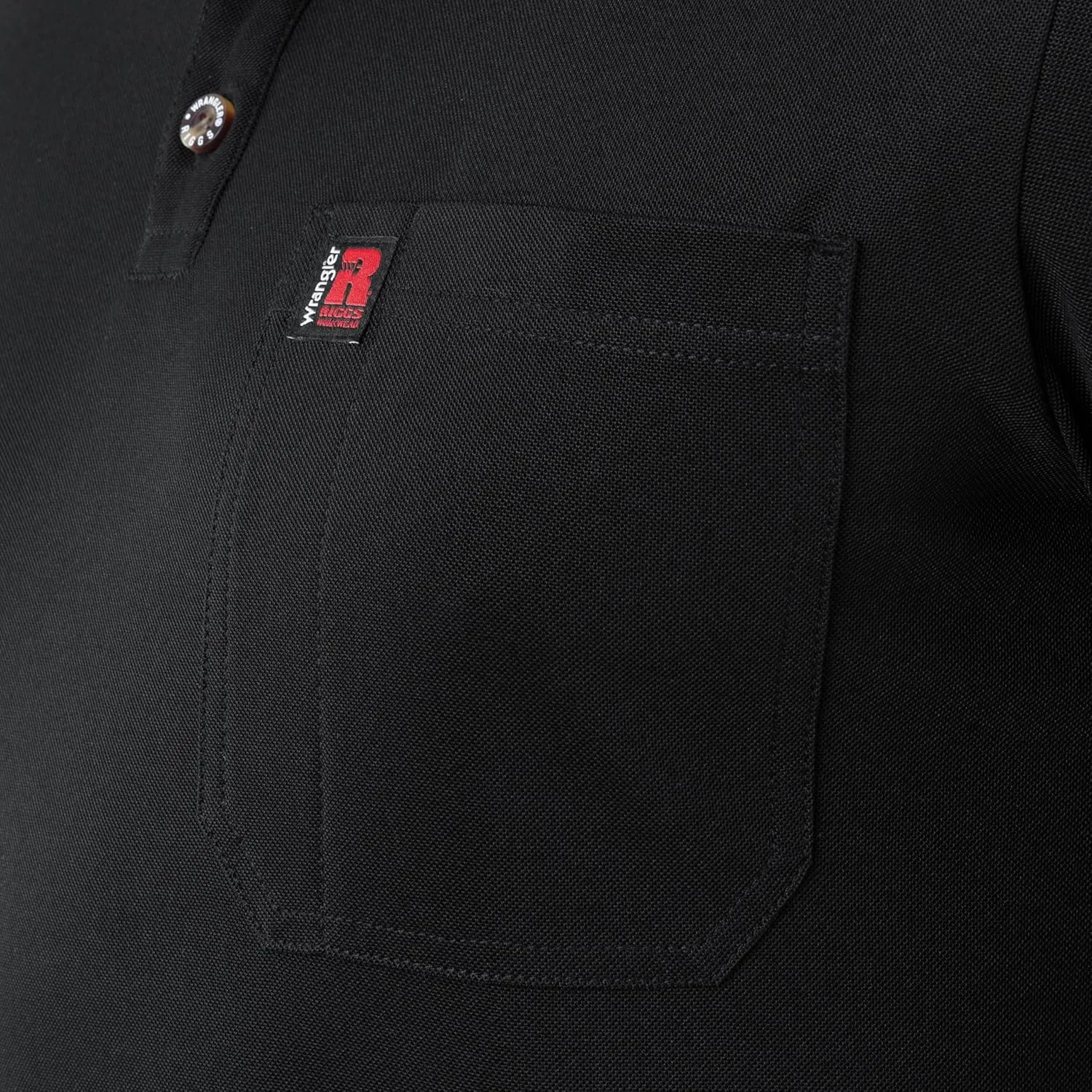 Wrangler Men's Short Sleeve Performance Pocket Polo